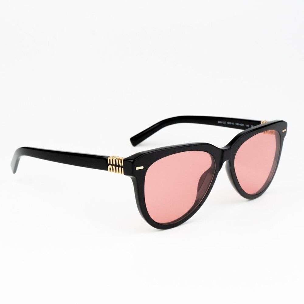 NEW Miu Miu MU12ZS 16K1D0 Black Red Phantos Unisex Sunglasses 0MU 12ZS - Picture 5 of 11